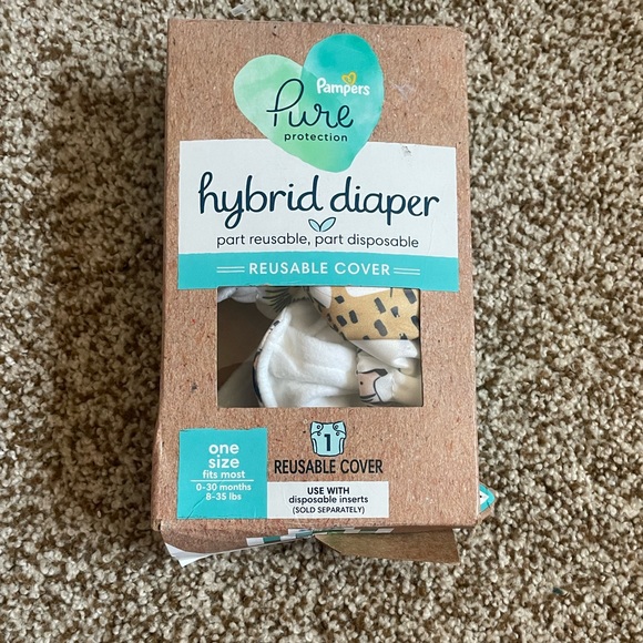 Pampers Pure Hybrid Reusable Cloth Diaper Cover, One Size - Jungle print - Picture 2 of 6